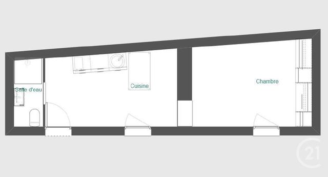 maison à vendre - 2 pièces - 24.75 m2 - BONNIERES SUR SEINE - 78 - ILE-DE-FRANCE - Century 21 Eure & Patrimoine