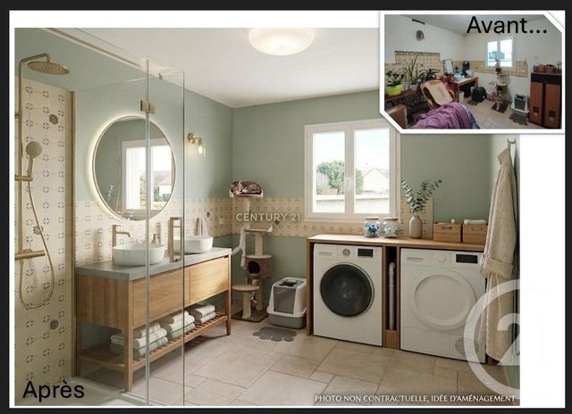 maison à vendre - 7 pièces - 160.0 m2 - LA VILLENEUVE EN CHEVRIE - 78 - ILE-DE-FRANCE - Century 21 Eure & Patrimoine